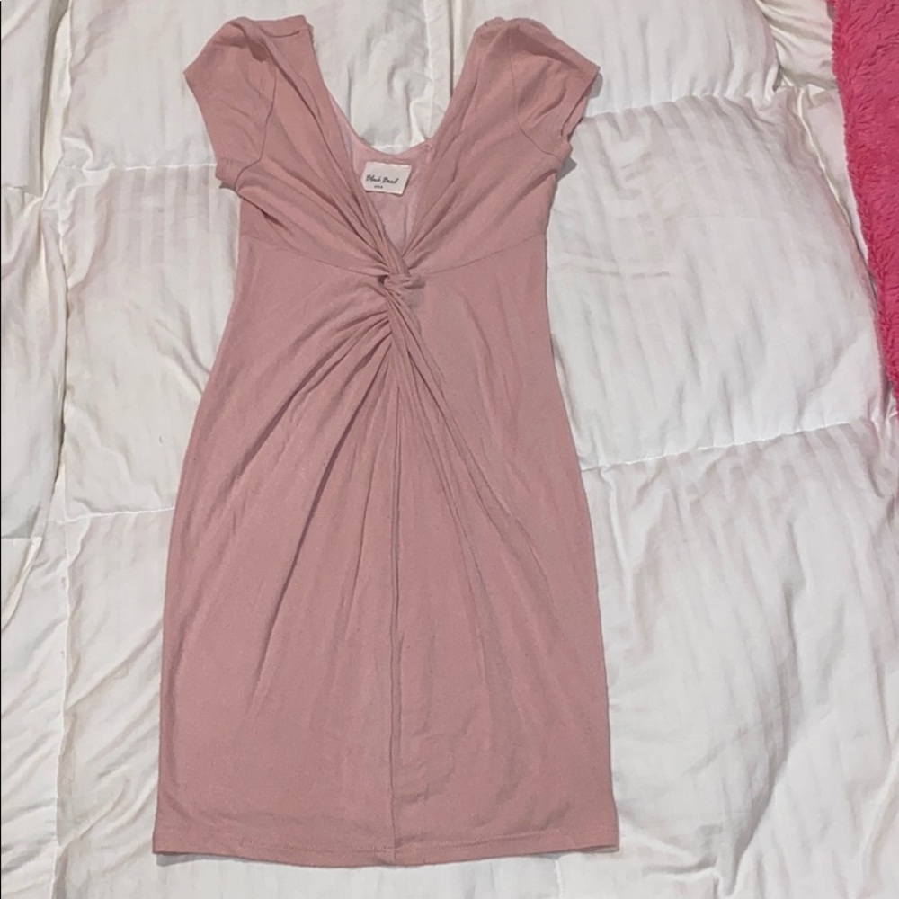Light Pink Tight T-Shirt Dress